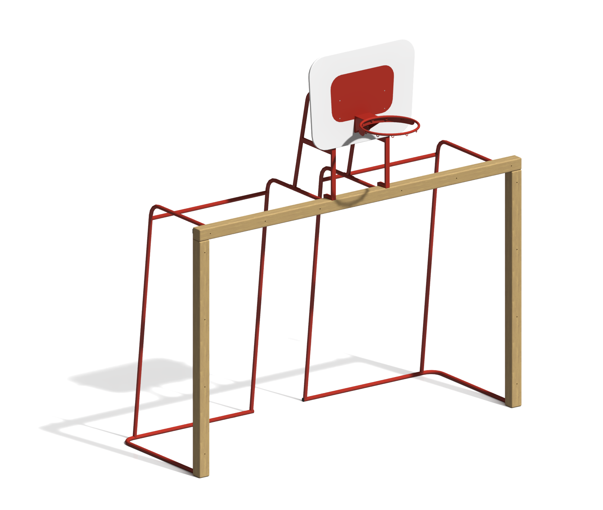 Ворота для футбола с баскетбольным кольцом Ворота для футбола с баскетбольным кольцом