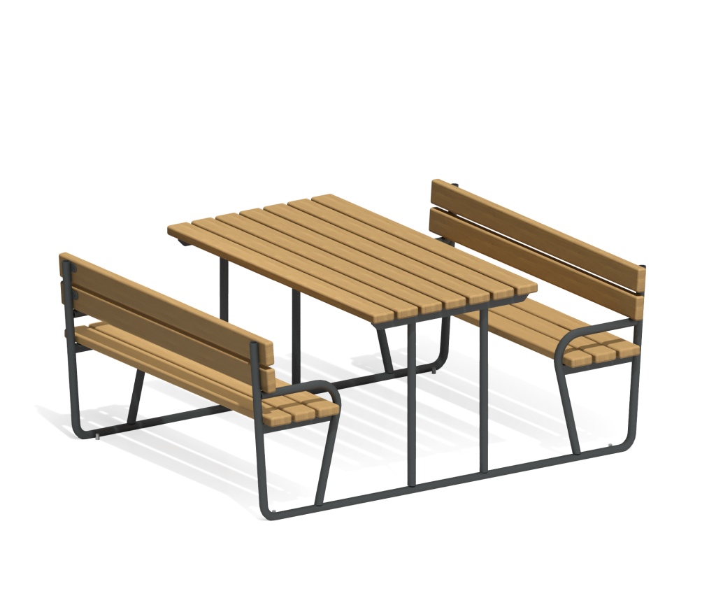 Стол со скамьями "Точка"