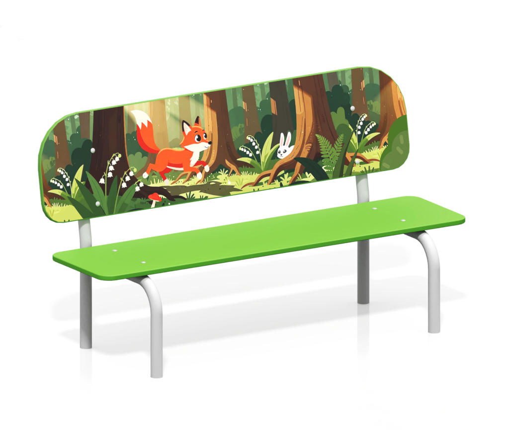 Лавочка детская "Лиса"