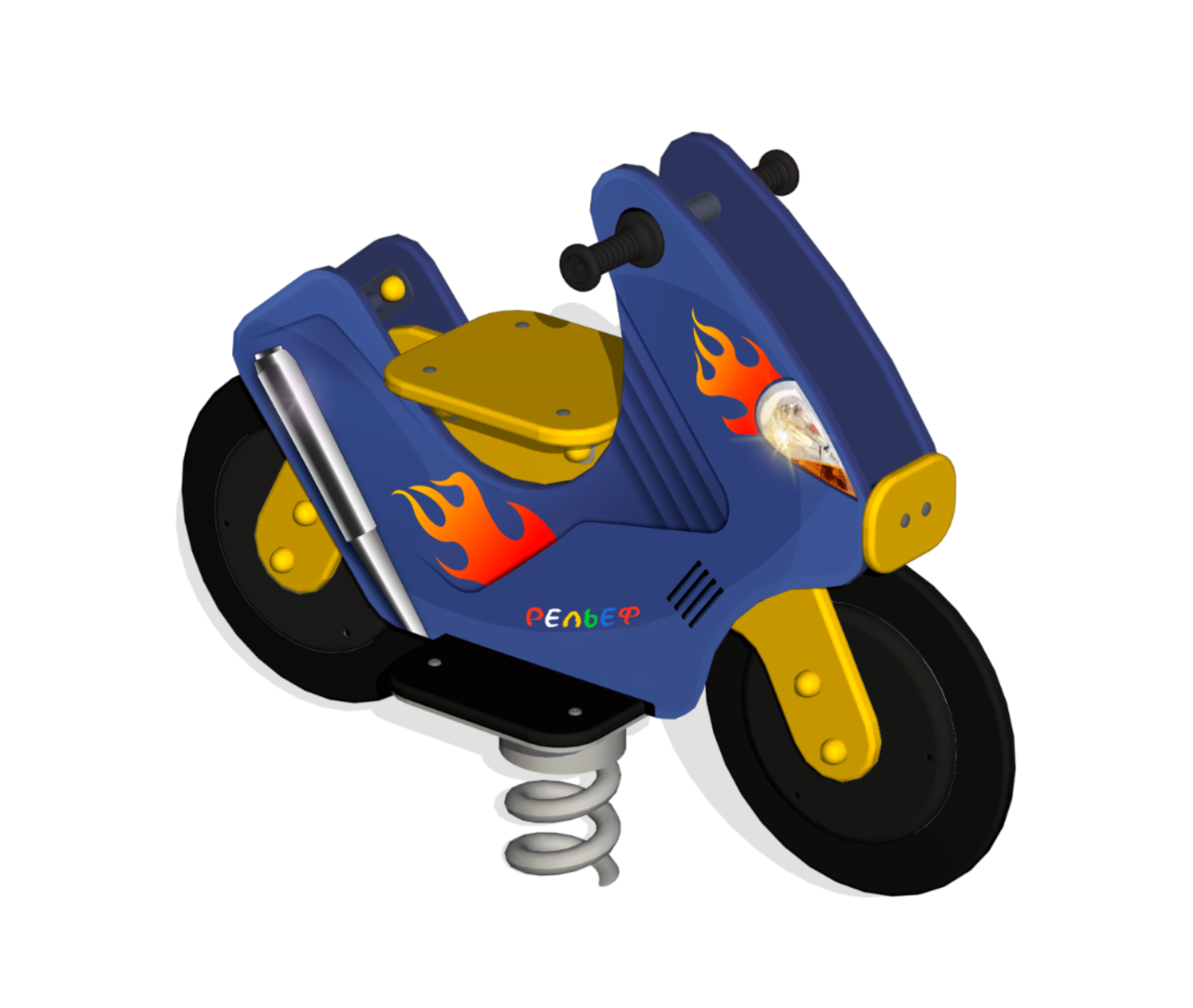 Качалка на пружине "Мотоцикл"