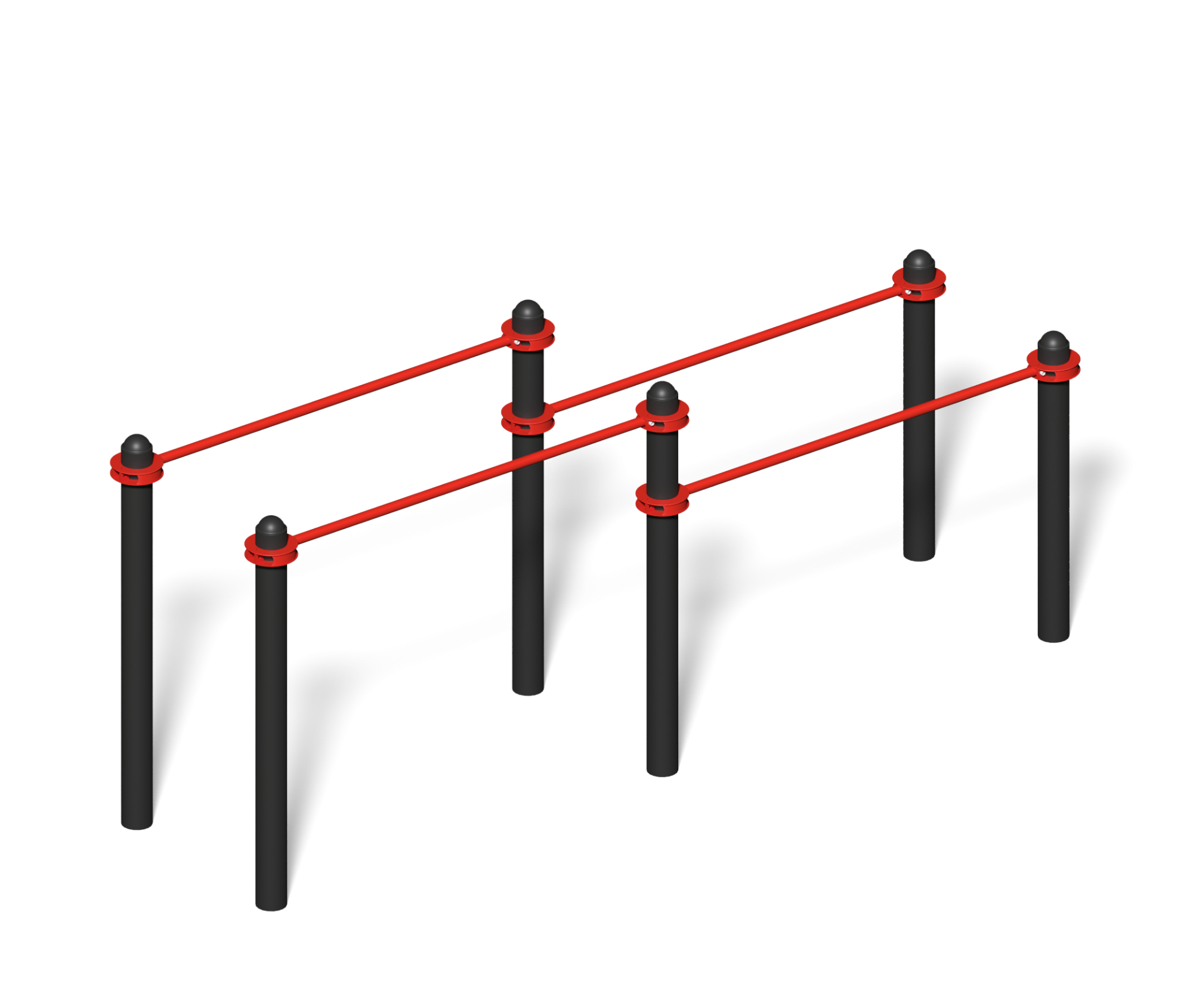 Воркаут-комплекс "Брусья двухуровневые"