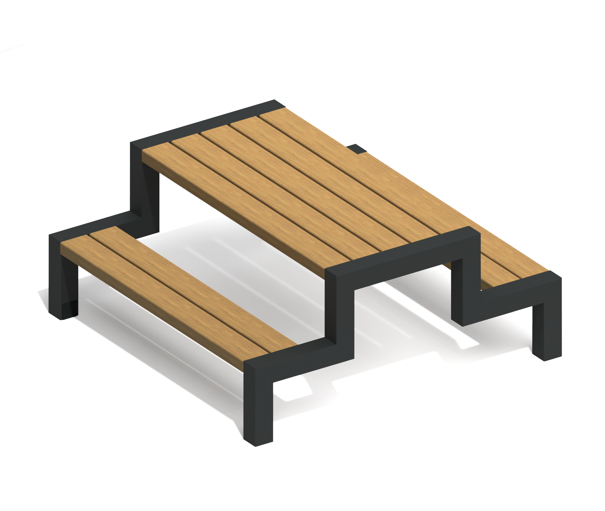 Стол со скамьями "Город"