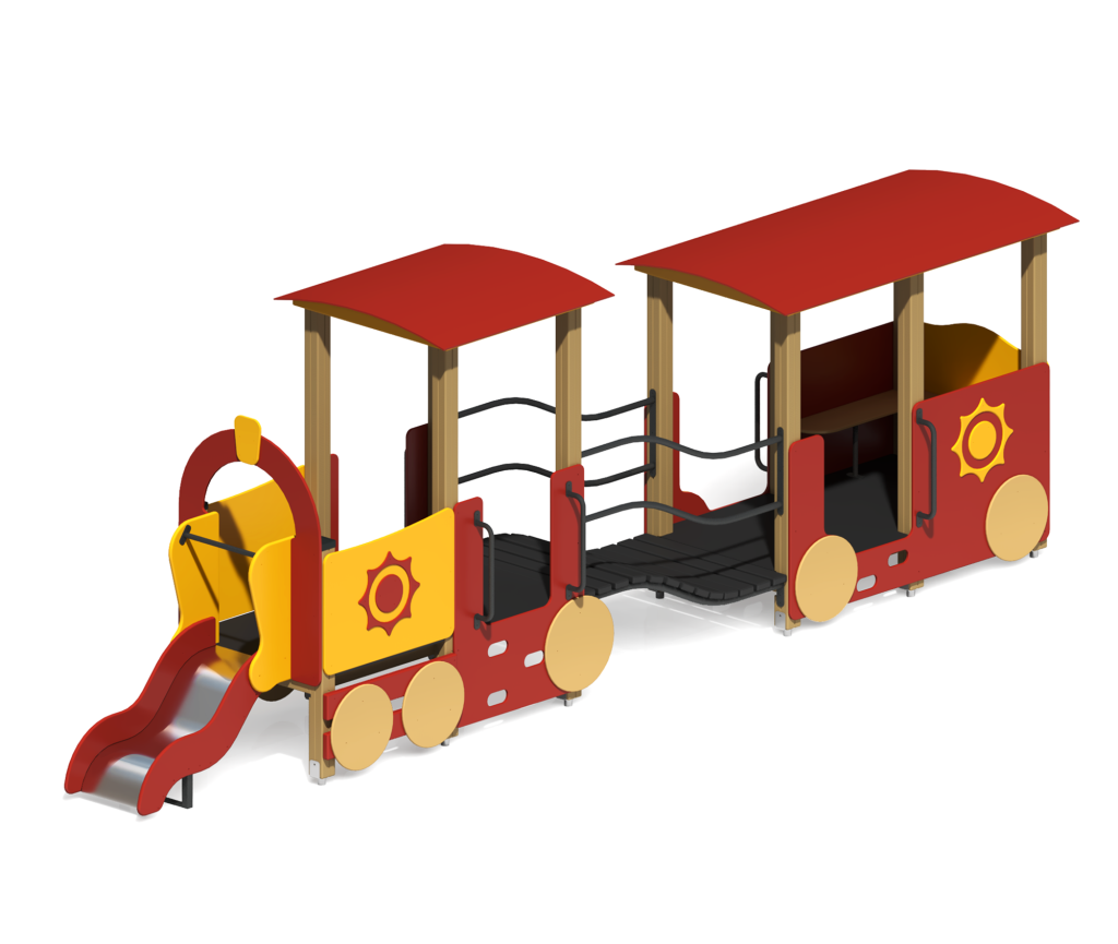 Игровой комплекс "Паровоз с вагончиком"