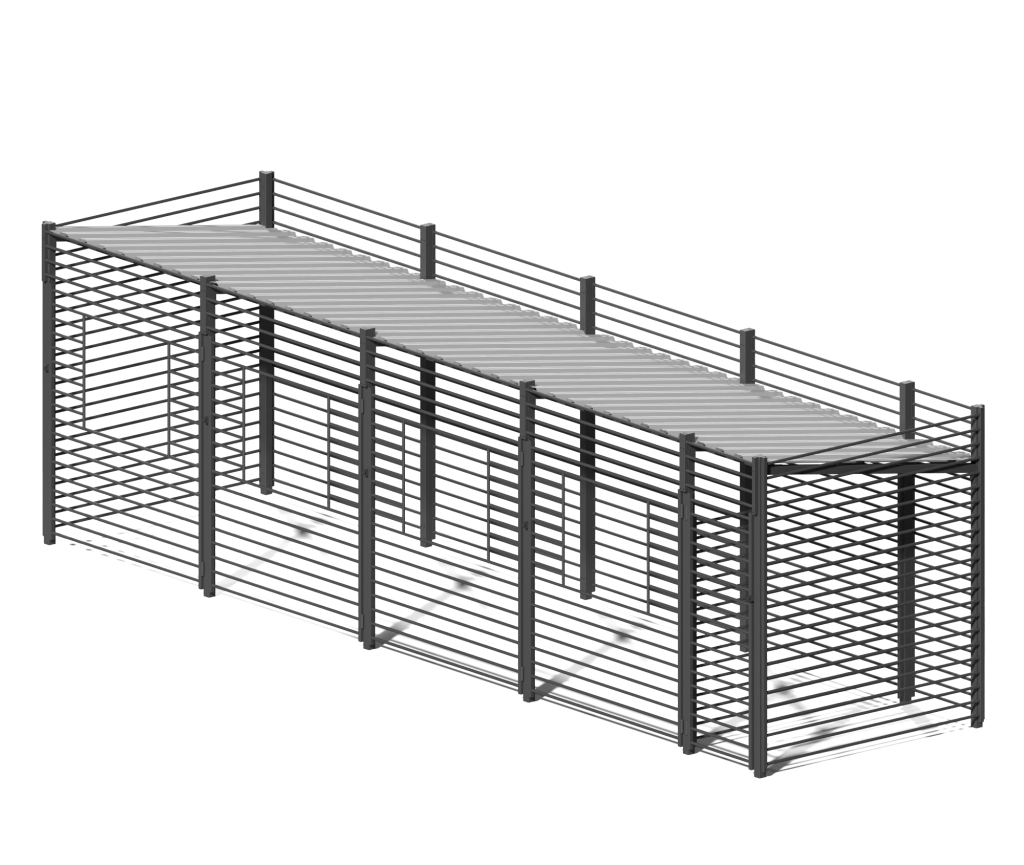 Контейнерная площадка "Промо" (на 4 контейнера + хоз. блок)