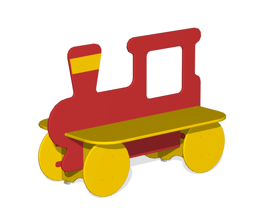 Лавочка детская двойная "Паровозик"