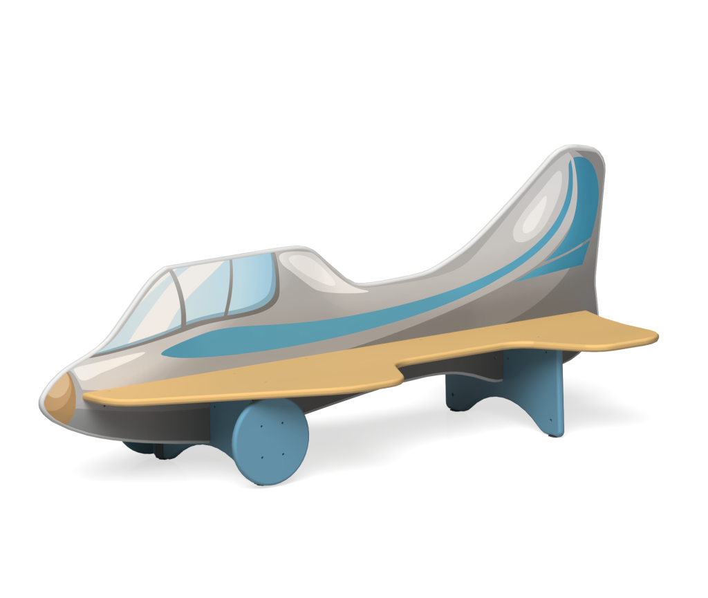 Лавочка детская двойная "Самолет"