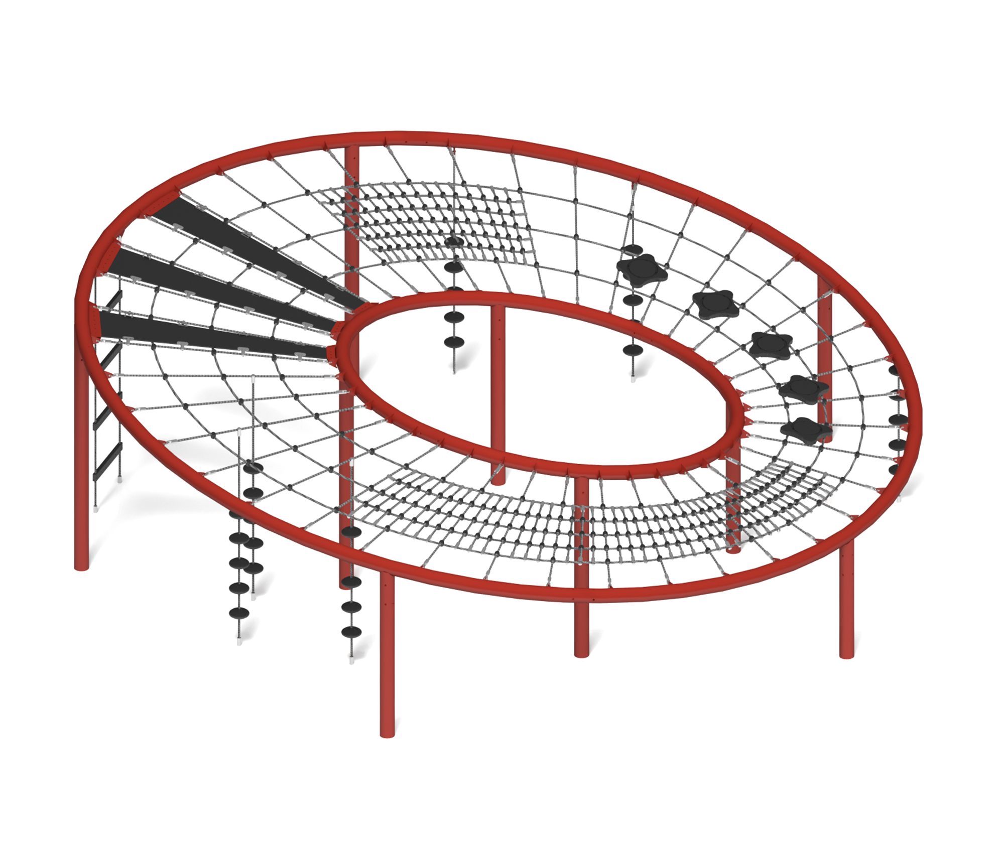 Канатная конструкция "Фрисби"