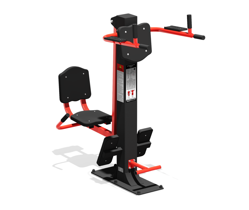 Уличный тренажер  "Жим ногами-Брусья"