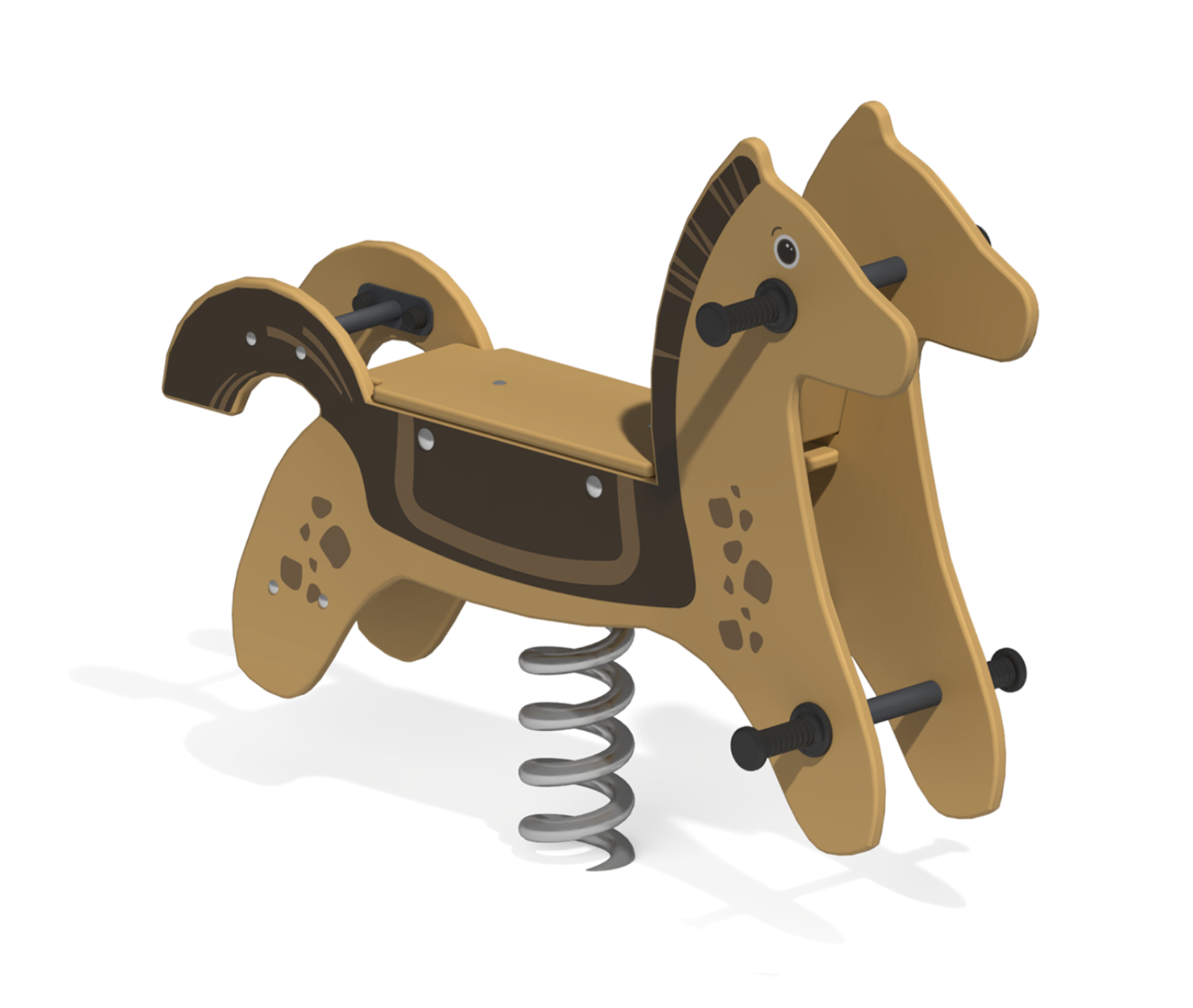 Качалка на пружине "Конь-огонь"