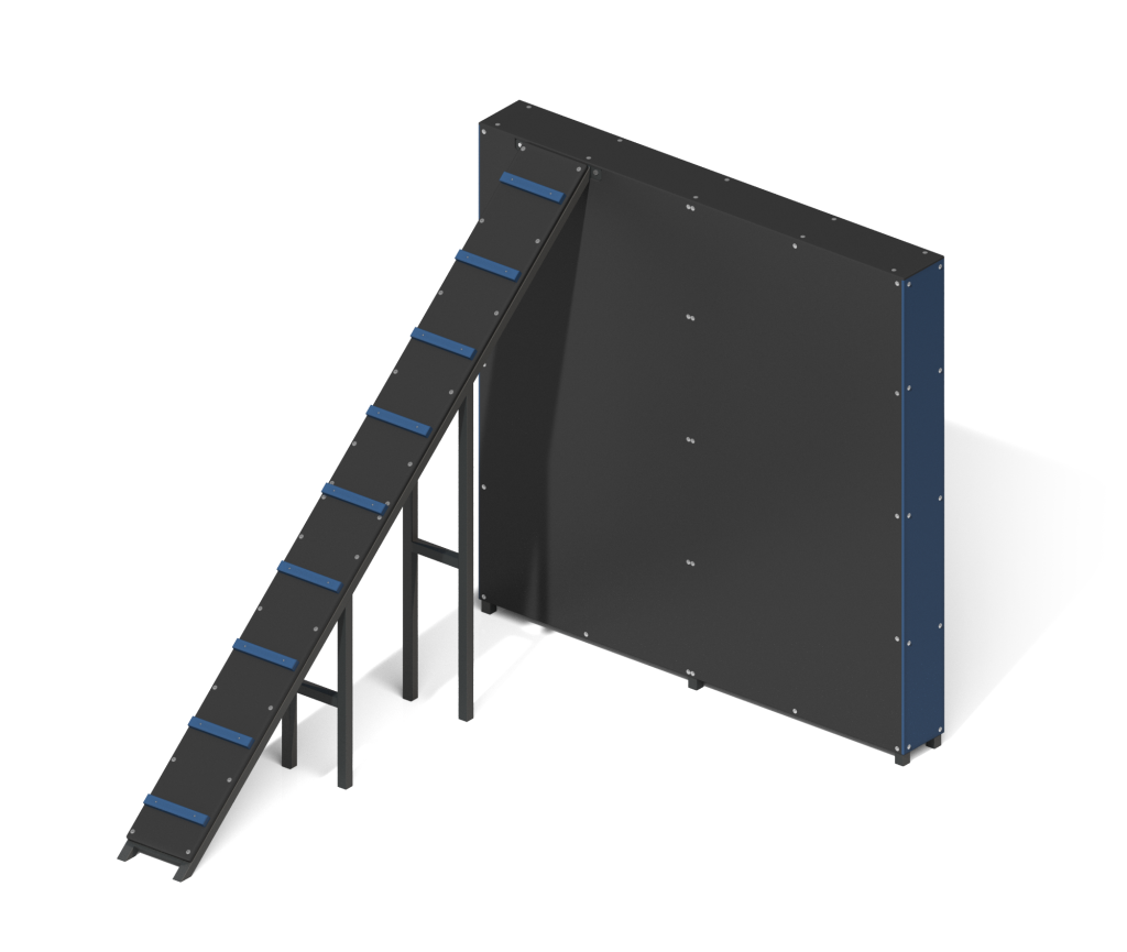 Полоса препятствий "Забор с наклонной доской"