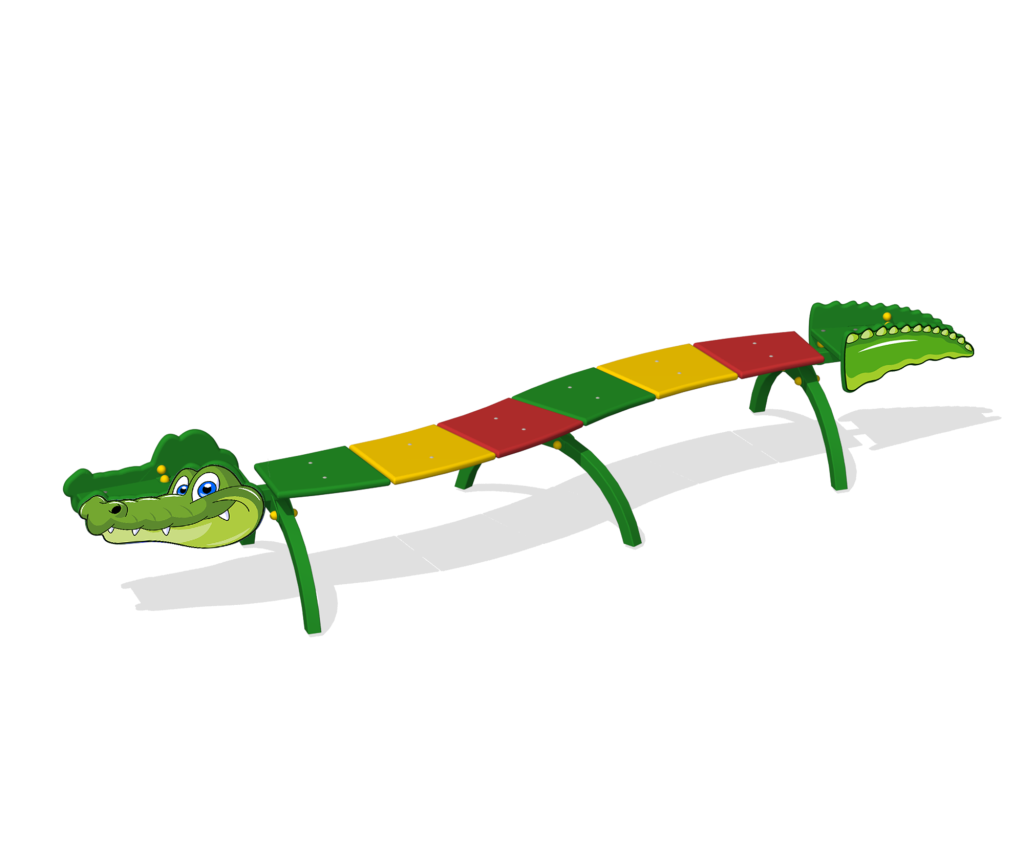 Скамья детская "Крокодил"