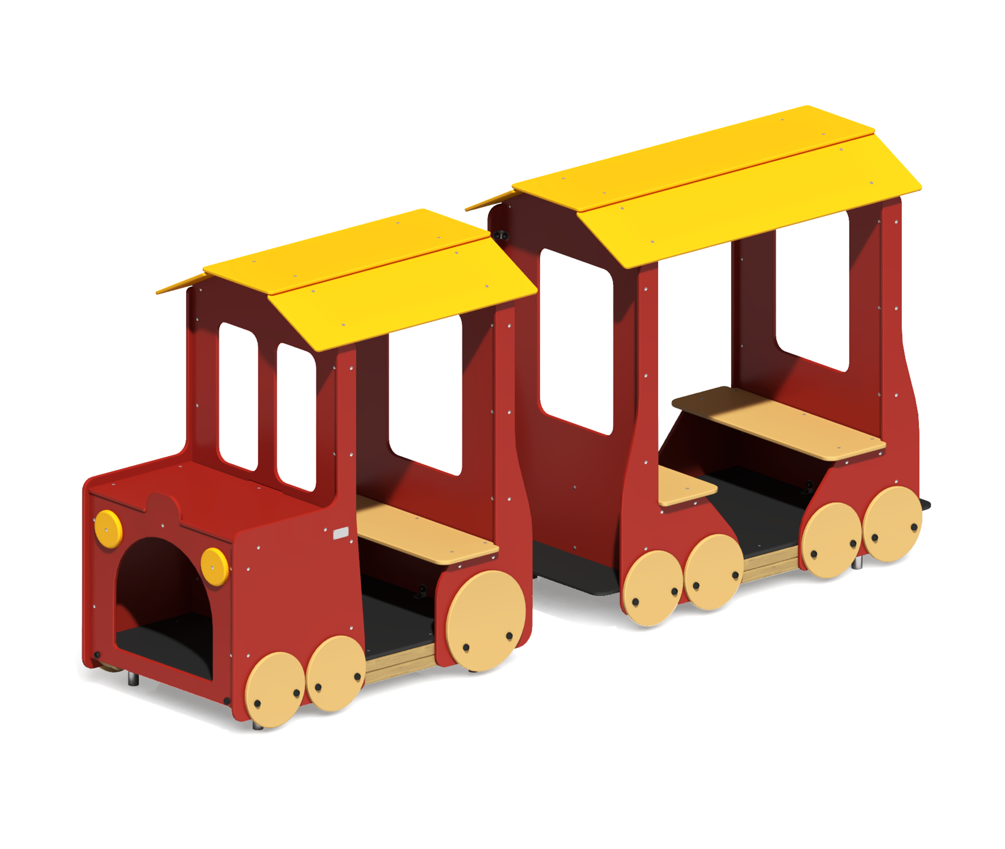 Игровое оборудование "Паровоз с вагончиком"