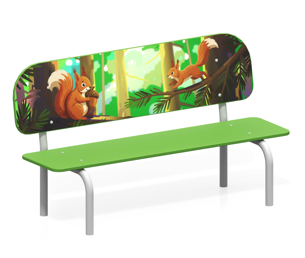 Лавочка детская "Белочки"