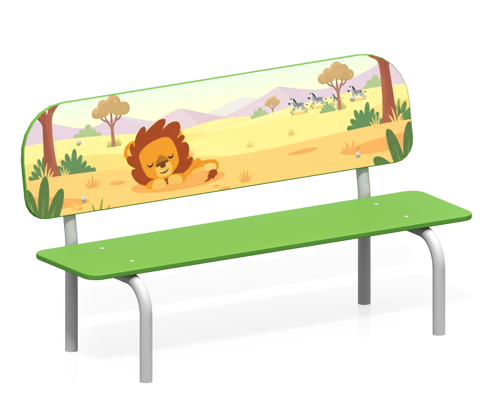 Лавочка детская "Львенок в цирке"