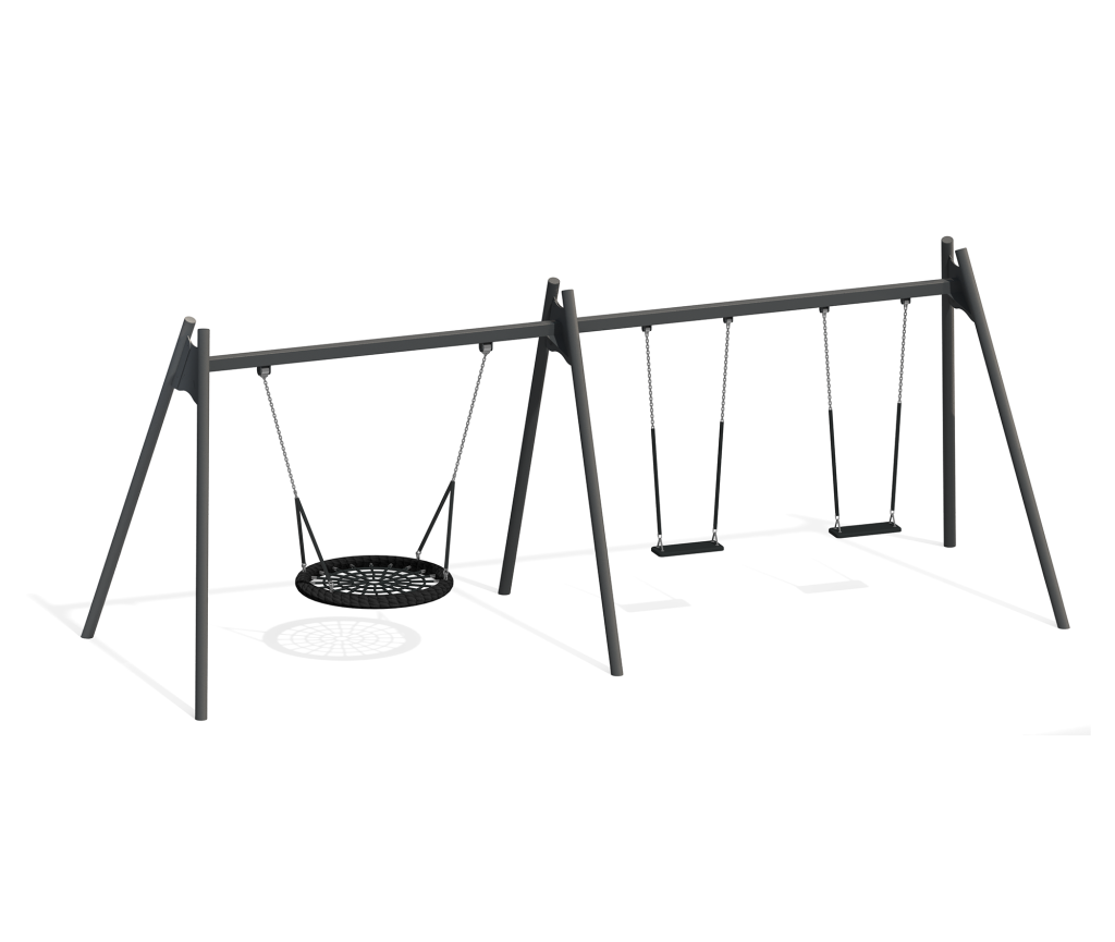 Качели "Лодочка" тройные