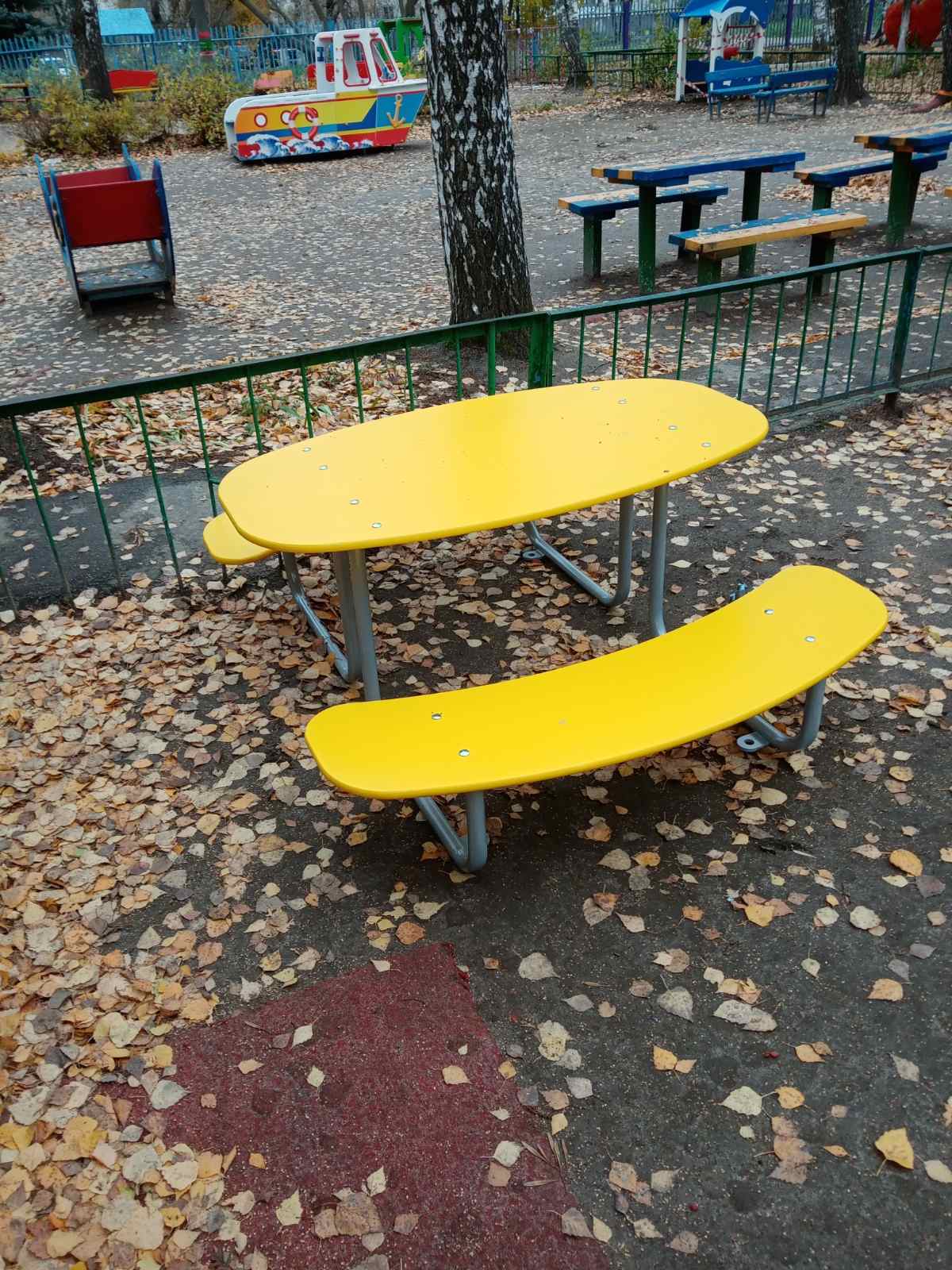 Стол со скамейками "Солар"