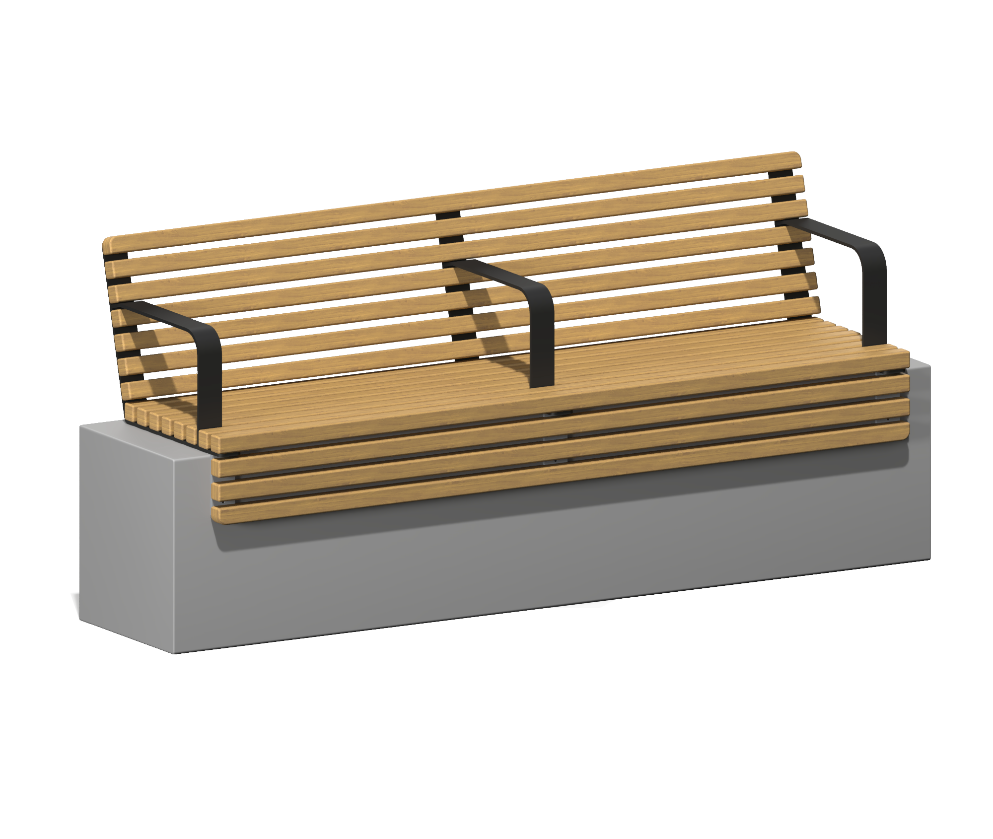 Скамья - настил "Аксиос" со спинкой