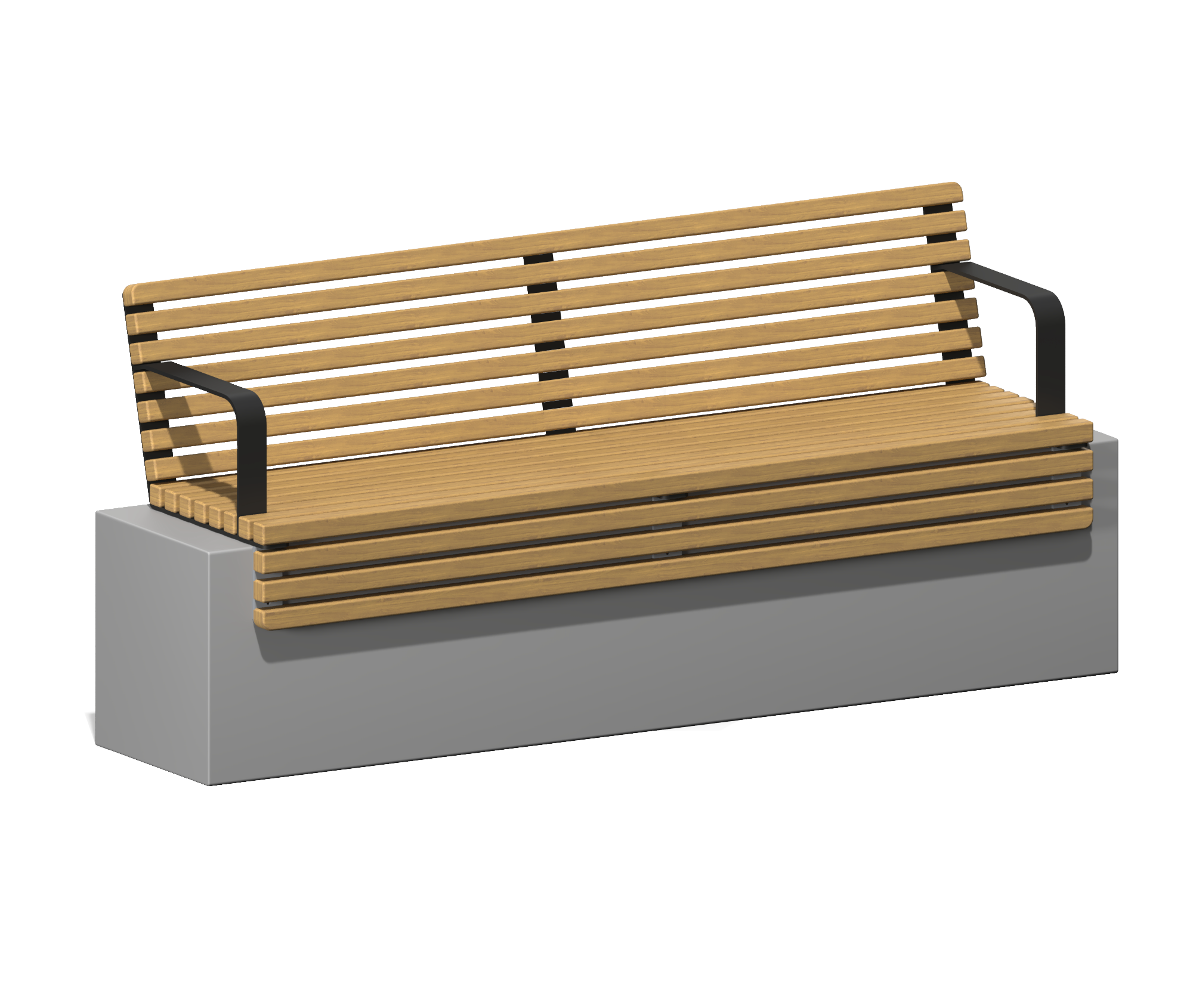 Скамья - настил "Аксиос 1800" со спинкой